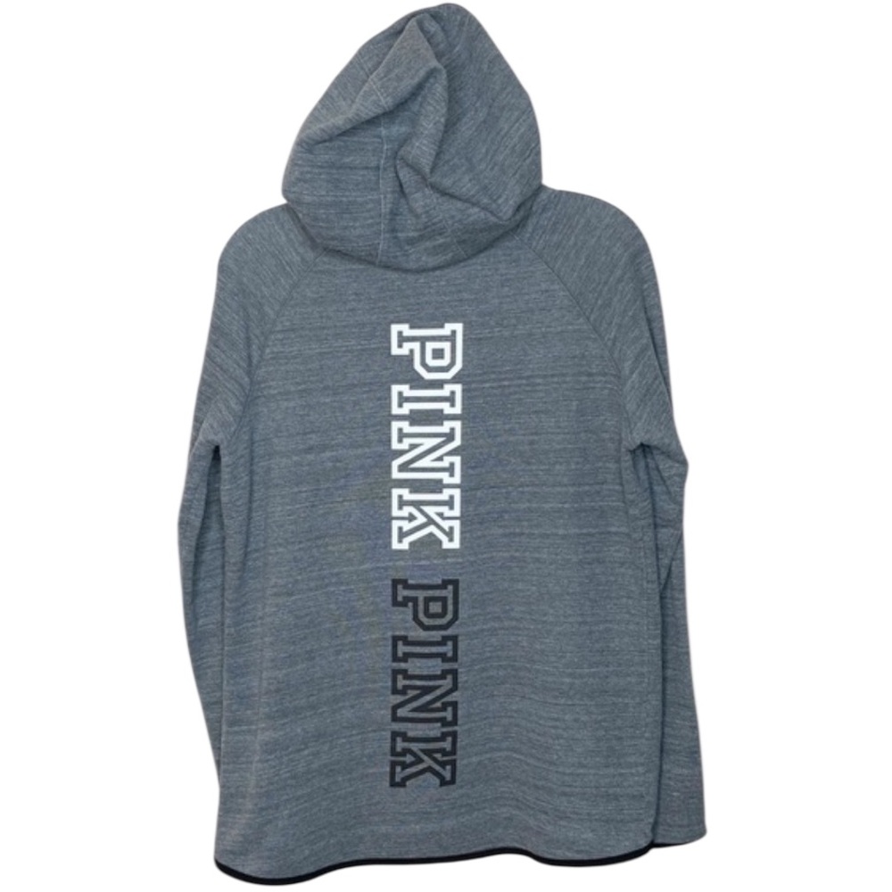 PINK Victoria's Secret Charcoal asymmetrical Hoodie Small